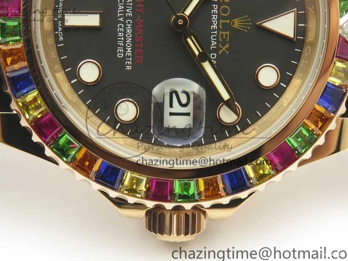 Noob Extra Edition (Free Black Strap) Yacht-Master Rubber 904L On Strap 116695SATS 40 Best 1:1 Case 1231